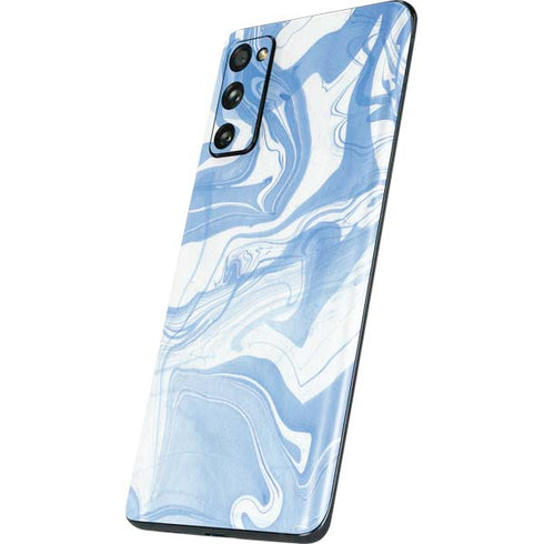 Blue Marbling Galaxy S20 Fan Edition Skin